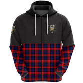 MacLachlan Modern Clan Half Of Tartan Zipper Hoodie